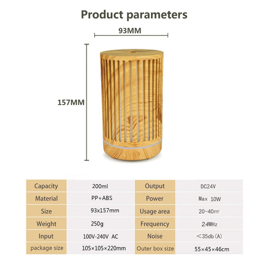 Clearance! Aromatherapy Diffuser Essential Oil Humidifier,500Ml Ultrasonic Aroma Diffuser Electric Auto-Off Cool Mist Scent Air Vaporizer 7 Color Lights for Home Office