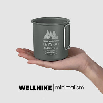 300ML Camping Mug Aluminium Alloy Folding Cup Nature Hike Mug Ultra-Light Camping Travel Water Cup Outdoor Camping Cookware