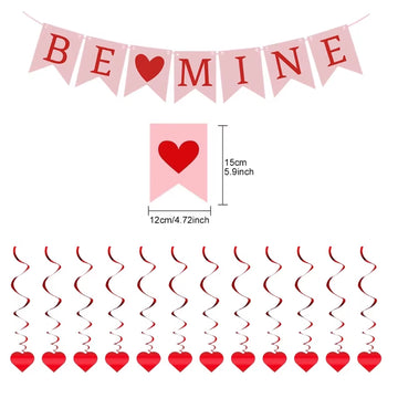 Valentines Day Festival Ornaments Kits Wedding Anniversary Banners and Wreaths Dropship