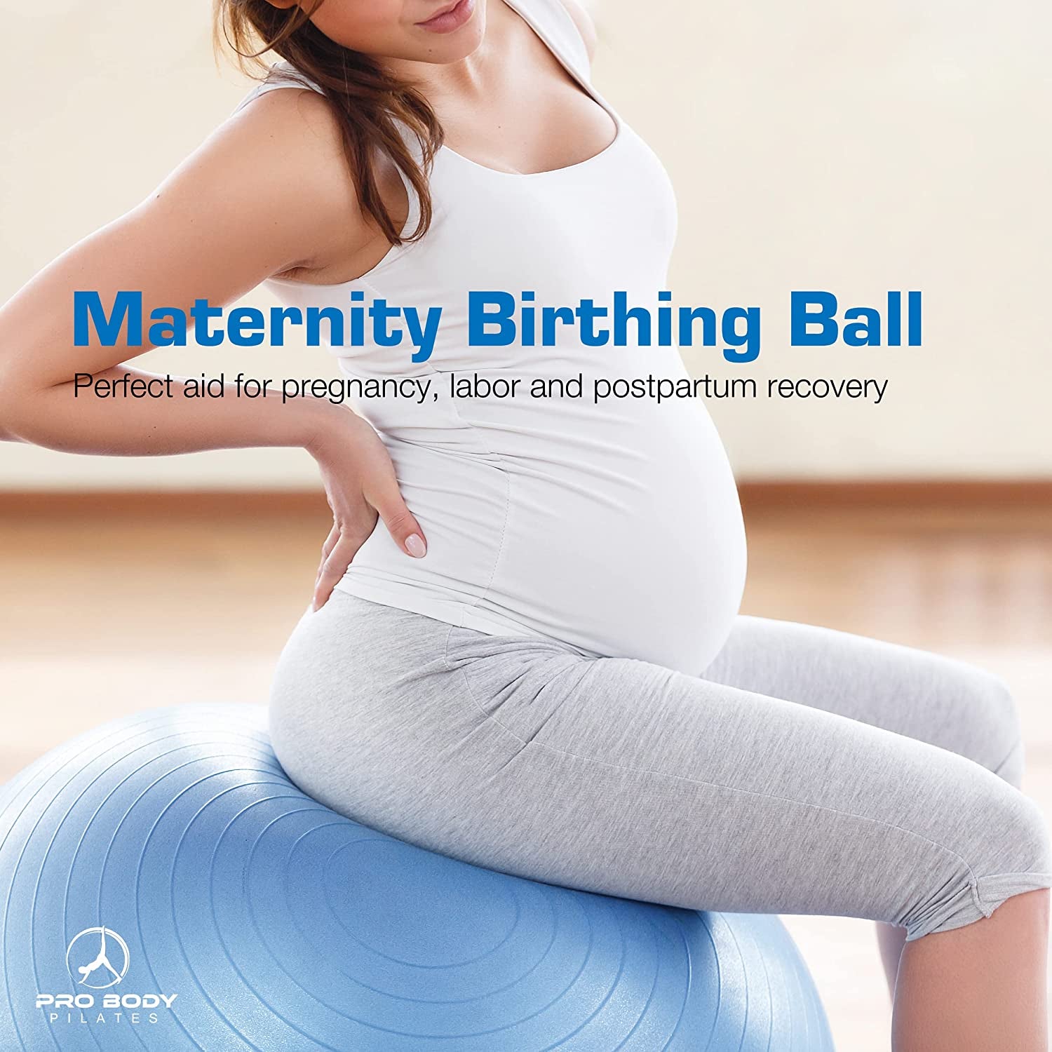 Exercise Ball - Multiple Sizes Gym Grade Balance Ball for Fitness, Yoga, Workout, Pregnancy & Physical Therapy