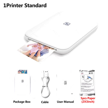 MT53 Color Photo Portable Printer Mobile Phone Mini Handheld Pocket Wifi Bluetooth Printing Machine 2X3 Inch Sticky-Backed Paper