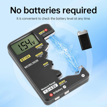 Smart Clip Battery Tester Universal Household LCD Digital Display Battery Tester Power Bank Detector