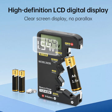 Smart Clip Battery Tester Universal Household LCD Digital Display Battery Tester Power Bank Detector