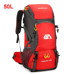 Mochila de viaje de 50L para hombre, bolsa grande para acampar, senderismo, mochila turística, impermeable, para deportes al aire libre, escalada, montañismo, equipaje